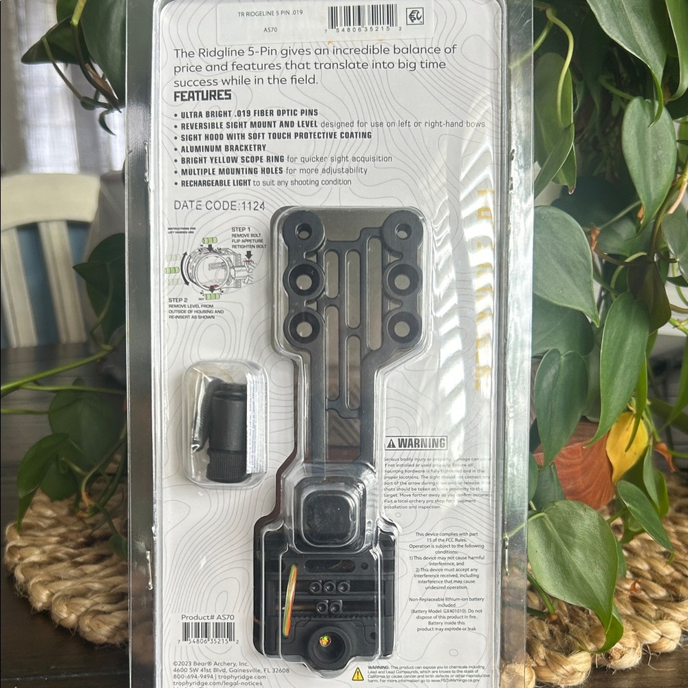 Trophy Ridge Ridgeline 5-Pin bow sight - Black/Yellow - Picture 2 of 3
